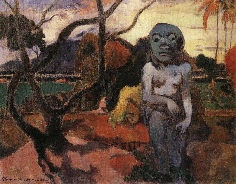 Paul Gauguin Presence of the Bad Dermon Norge oil painting art